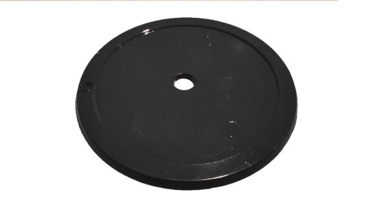 dob Wandplaat Zwart Ral 9005